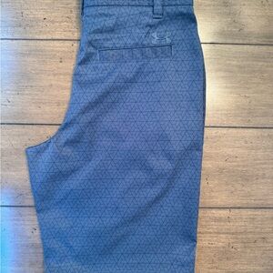 Under Armour Blue Geometric Patterned Shorts, Youth size 14